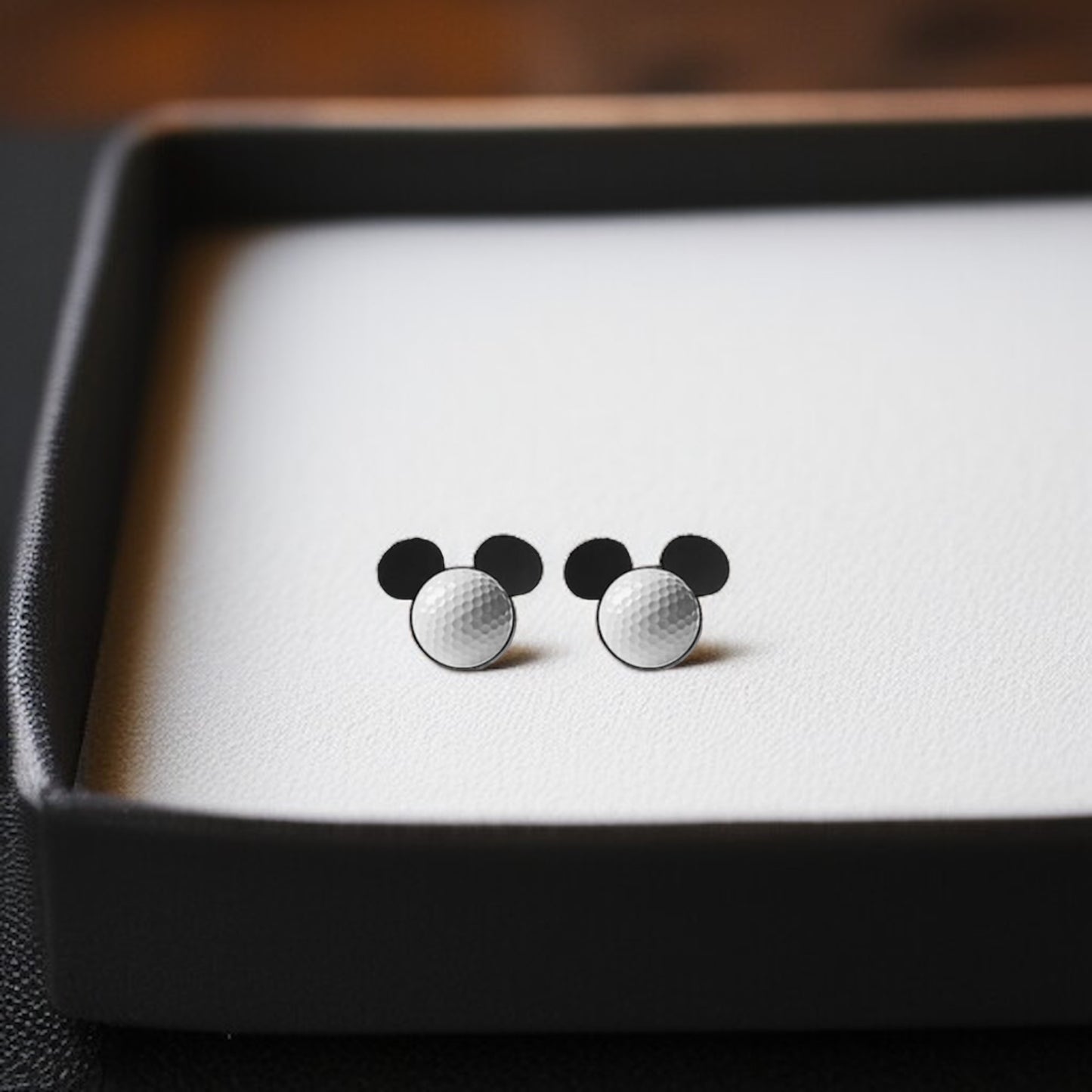 Mouse Ears Sports Stud Earrings: Jewelry for Athletes and Theme Park Lovers!