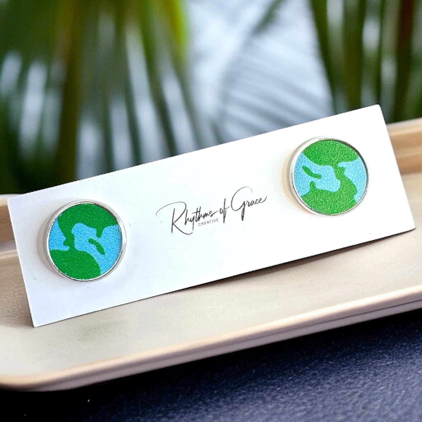 Mother Earth Stud Earrings - Handmade with Love! 🌎
