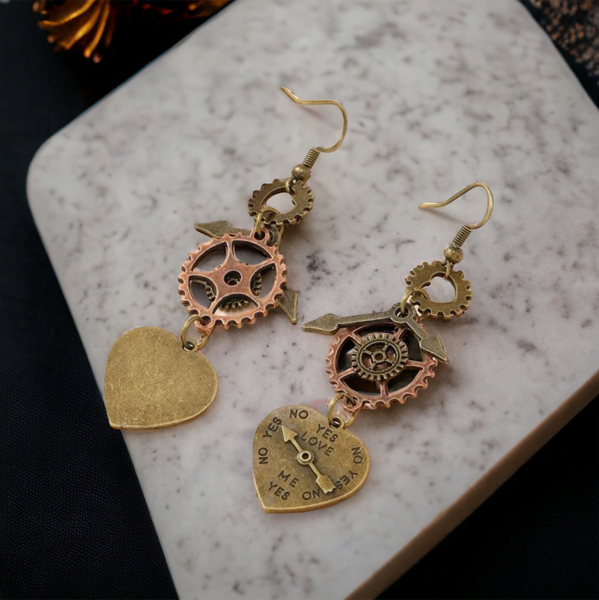 Steampunk Dream Earrings – Where Vintage Meets Visionary!