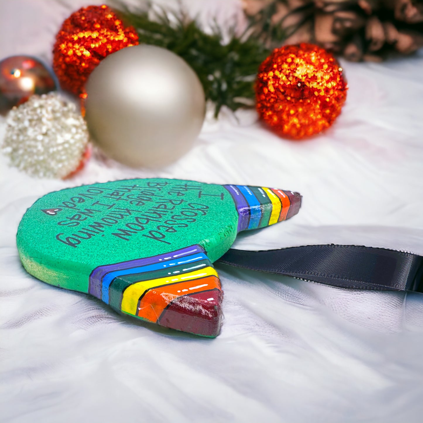 Purr-fect Tribute: Rainbow Bridge Cat Ornament