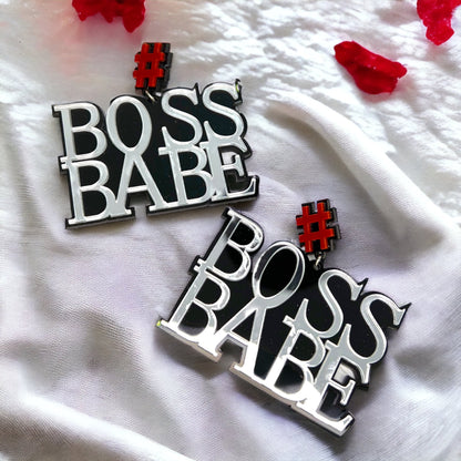 Boss Babe Earrings - Sassy Earrings, Fun Earrings, Sweet and Sassy, Girl Power