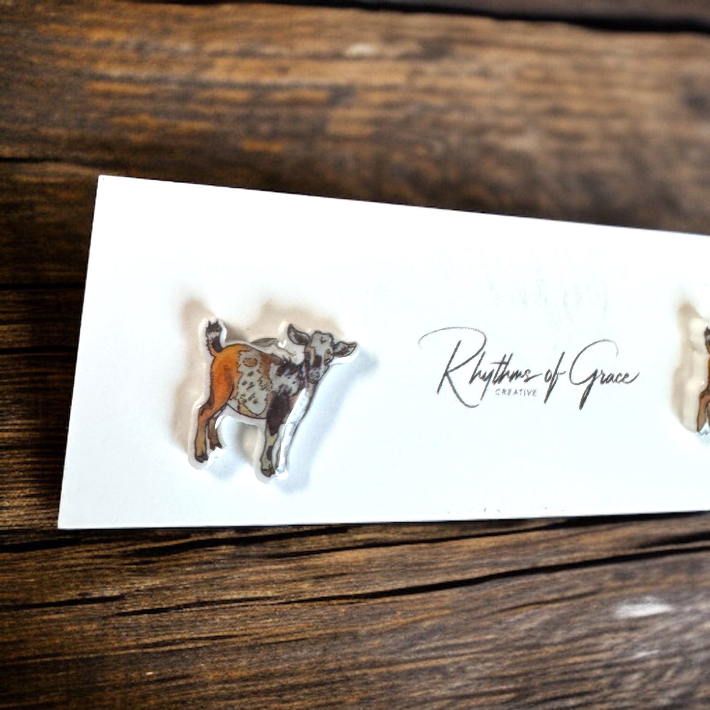 Goats Galore: Adorable Goat Stud Earrings! ๐