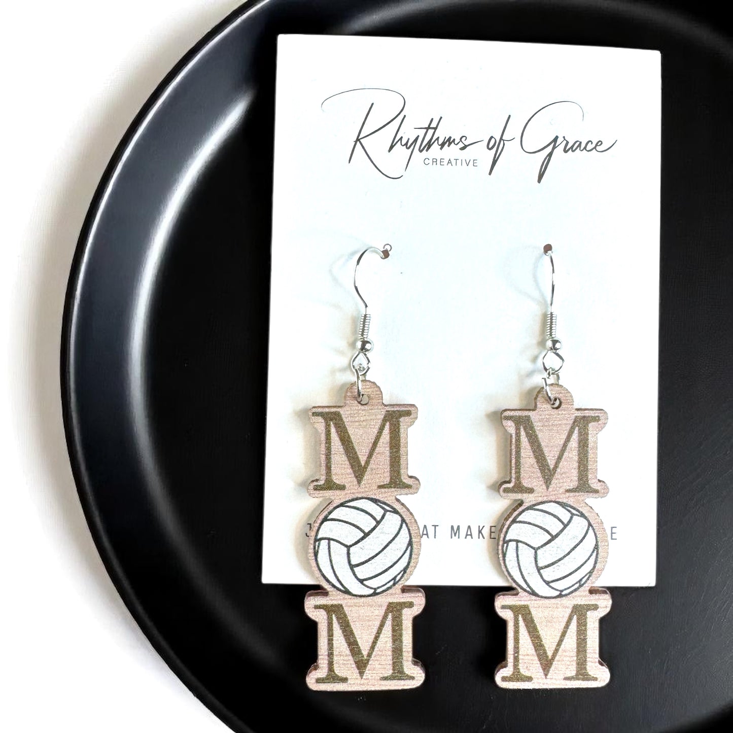 Score Style Points: Fun Sports Mom Dangle Earrings!