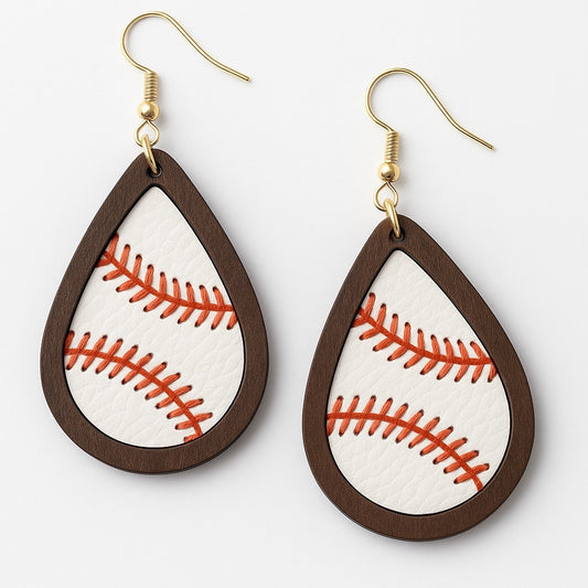 Swing into Style: Catchy Baseball Dangle Earrings for Every Fan!