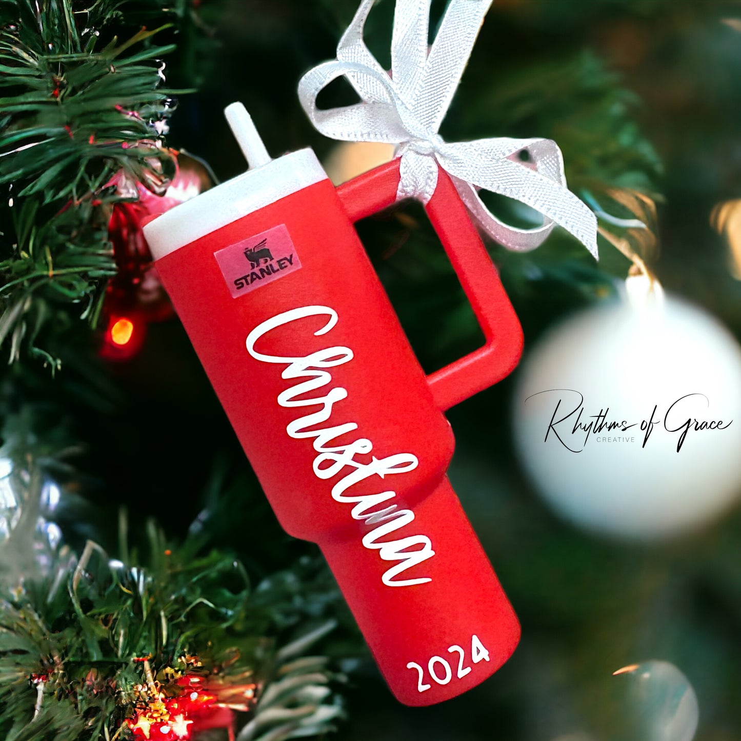 Cheers to the Season: Personalized Mini Stanley Cup Ornaments for the Perfect Gift!