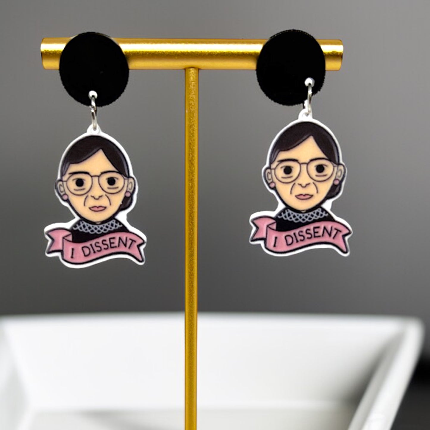 RBG Dangle Earrings: Wear Your Dissent in Style!