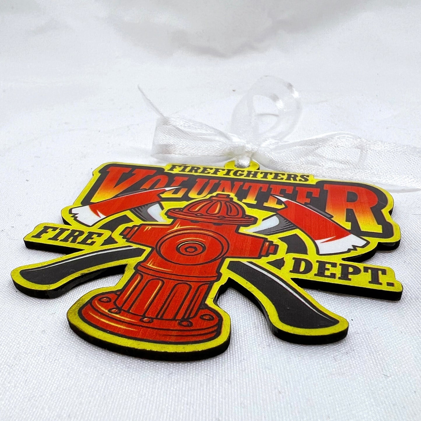 Firefighters Volunteer - Fire Dept Sublimation Ornament
Ignite Your Holiday Spirit!