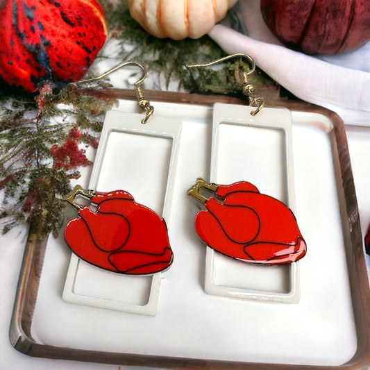 Gobble Glam: Turkey Dangle Earrings for Thanksgiving Fun! - Rhythms of Grace Creative