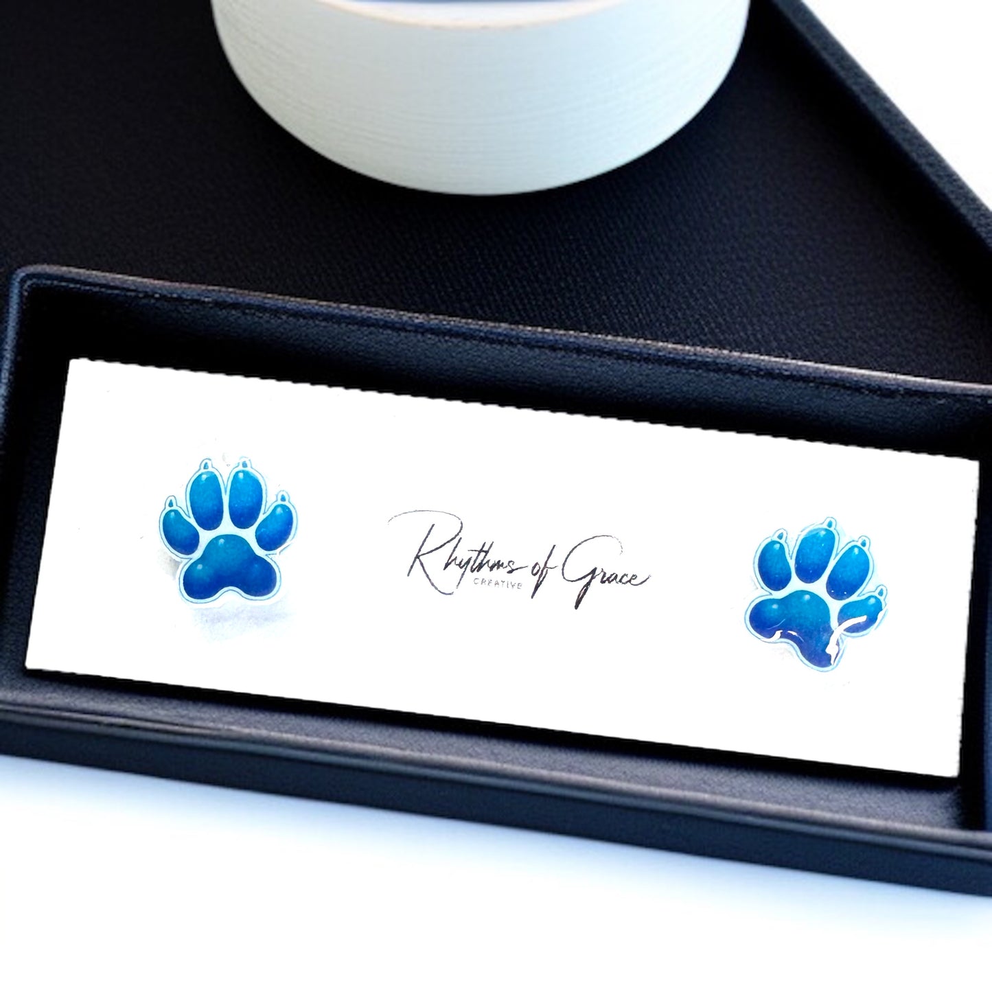 Vibrant Paw Print Studs – A Pawfect Gift! 🐾 10 Colors Available!