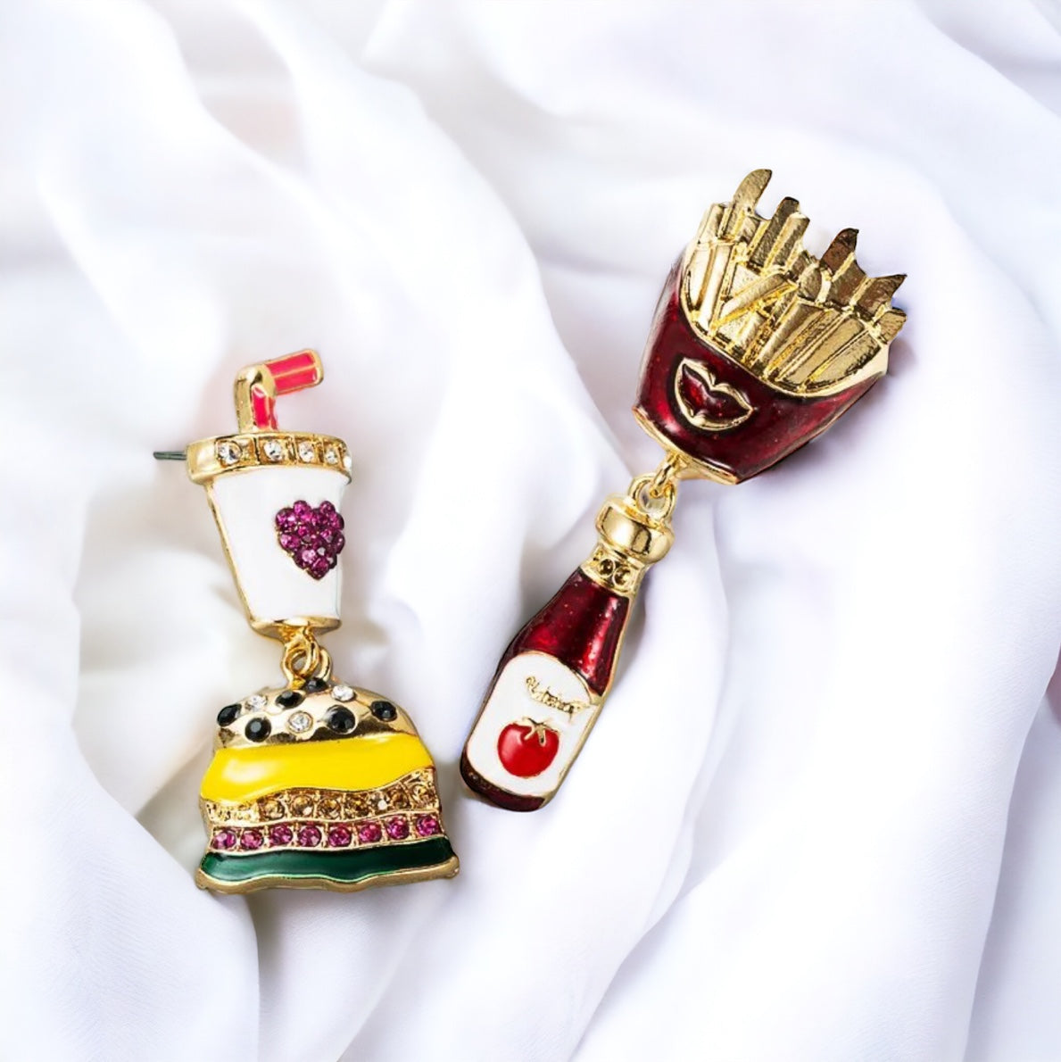 Fast Food Fun: Whimsical Junk Food Earrings for Every Foodie!