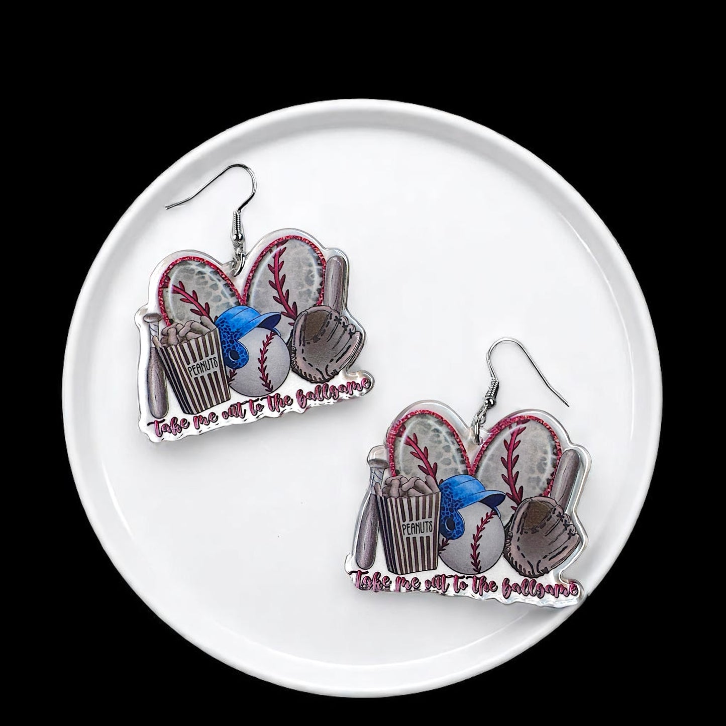 Swing into Style: Fun Baseball Dangle Earrings for Game Day