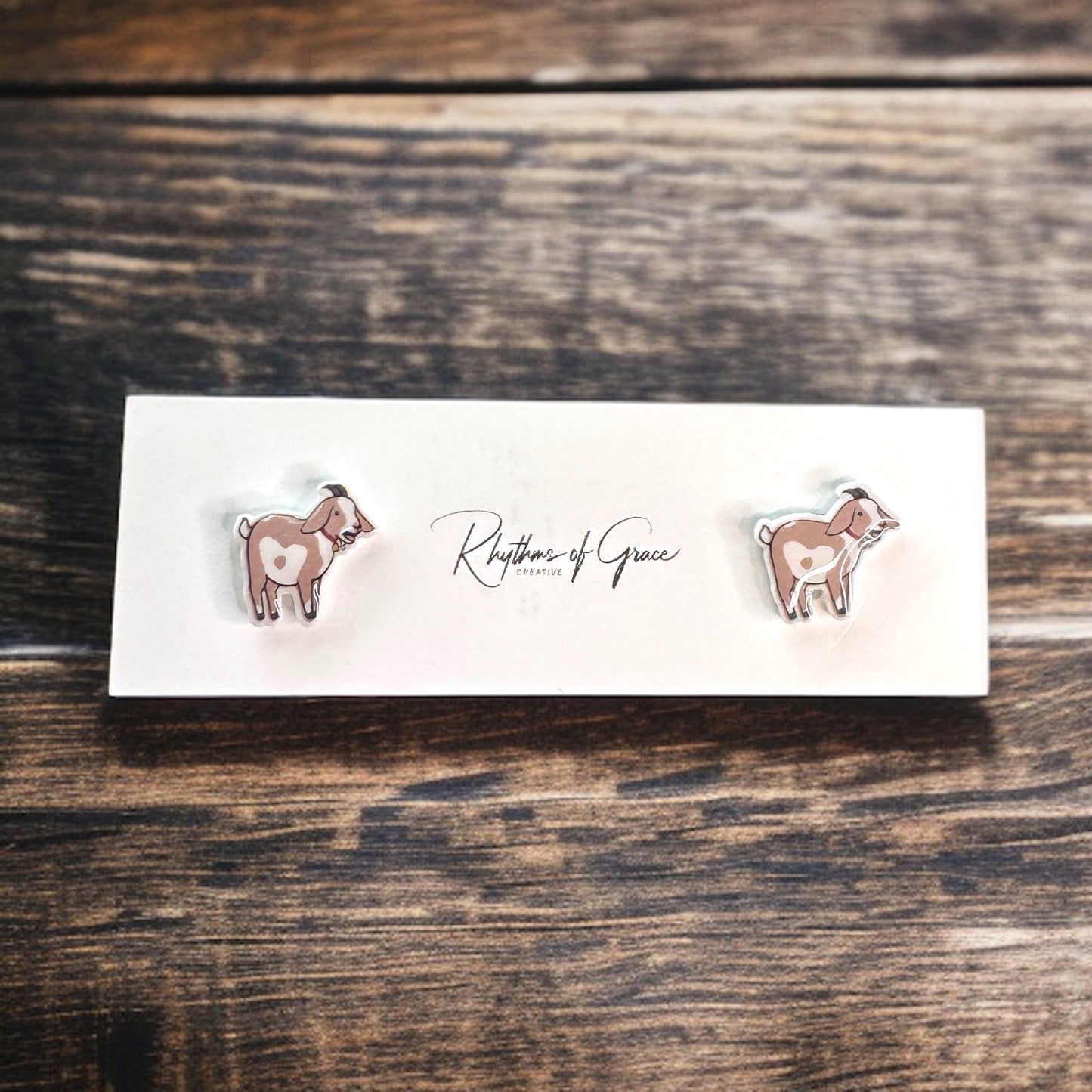 Goats Galore: Adorable Goat Stud Earrings! ๐
