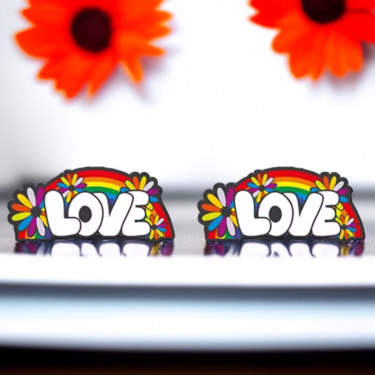 Radiate Love with Rainbow Stud Earrings!