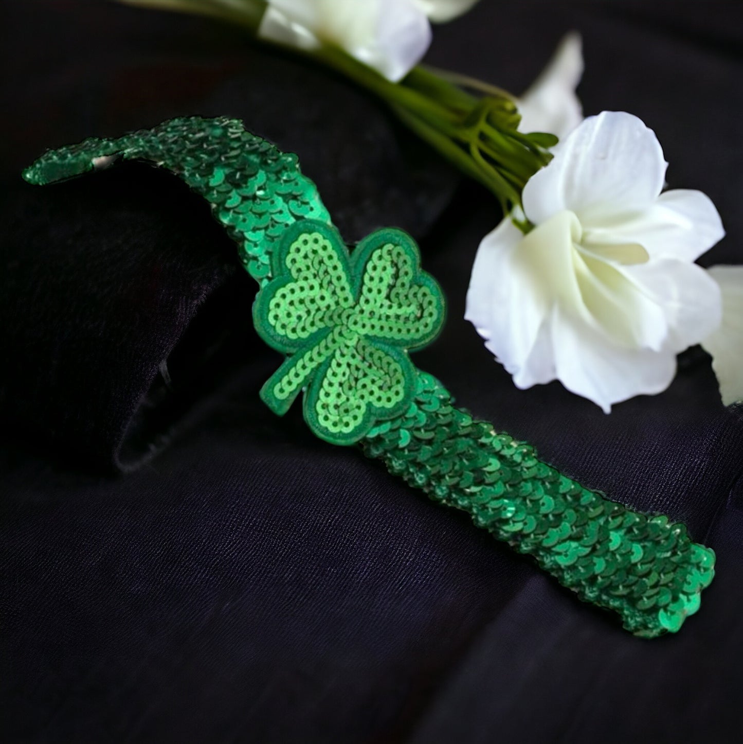 Shamrock Sparkle Headband: Get Your Irish On! ๐โจ - Rhythms of Grace Creative