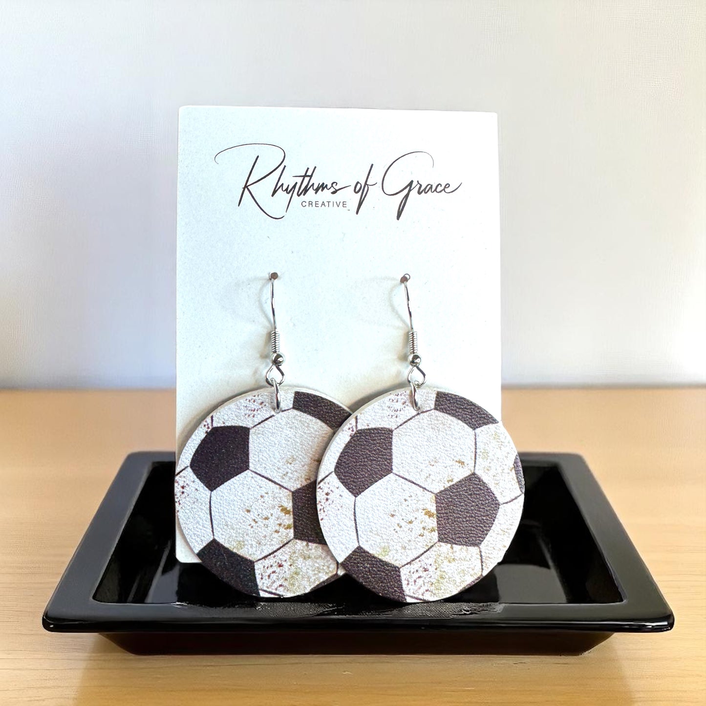 Kick It Up a Notch: Soccer Dangle Earrings!