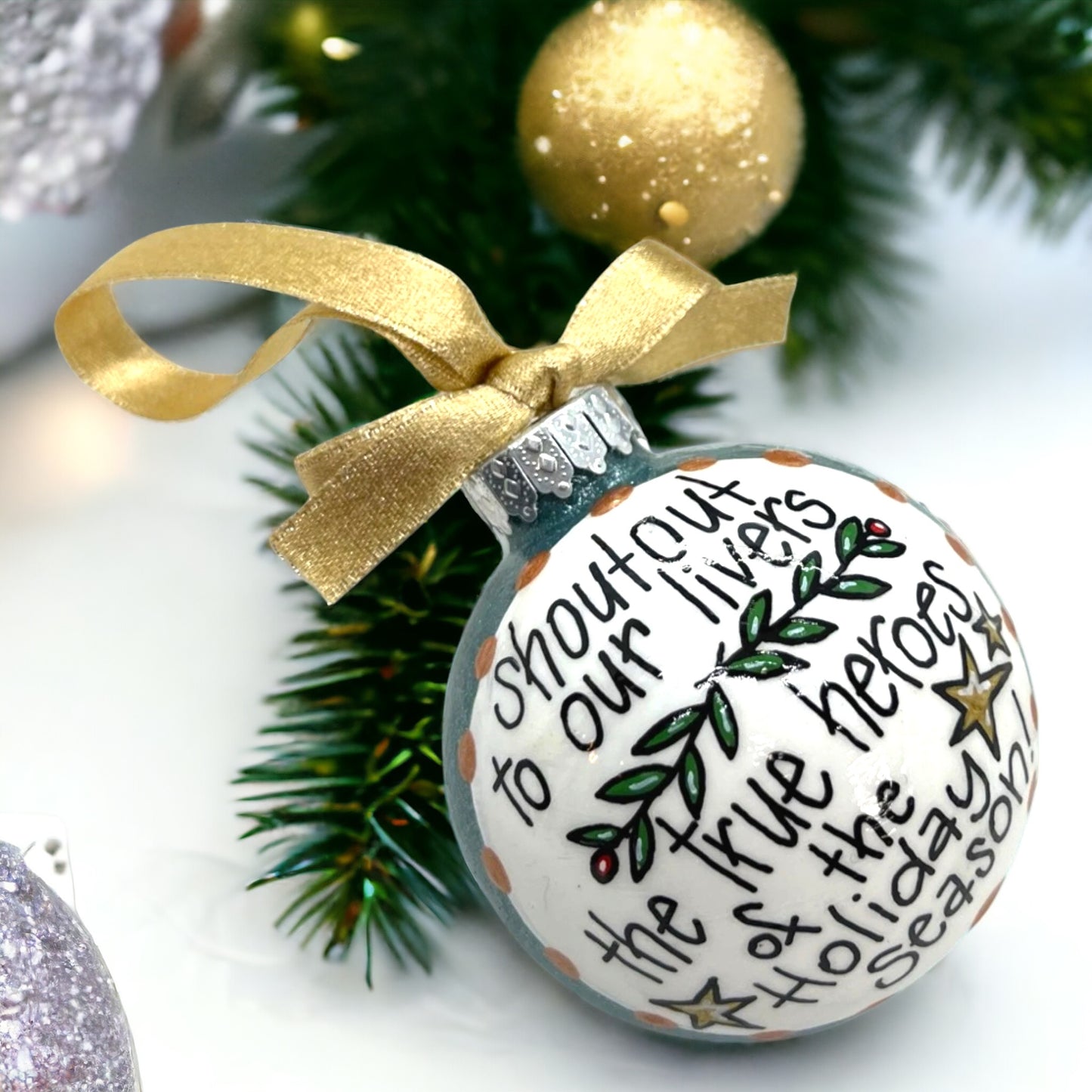 Cheers to Our Livers! 🎉 Hilarious Personalized Holiday Ornament!