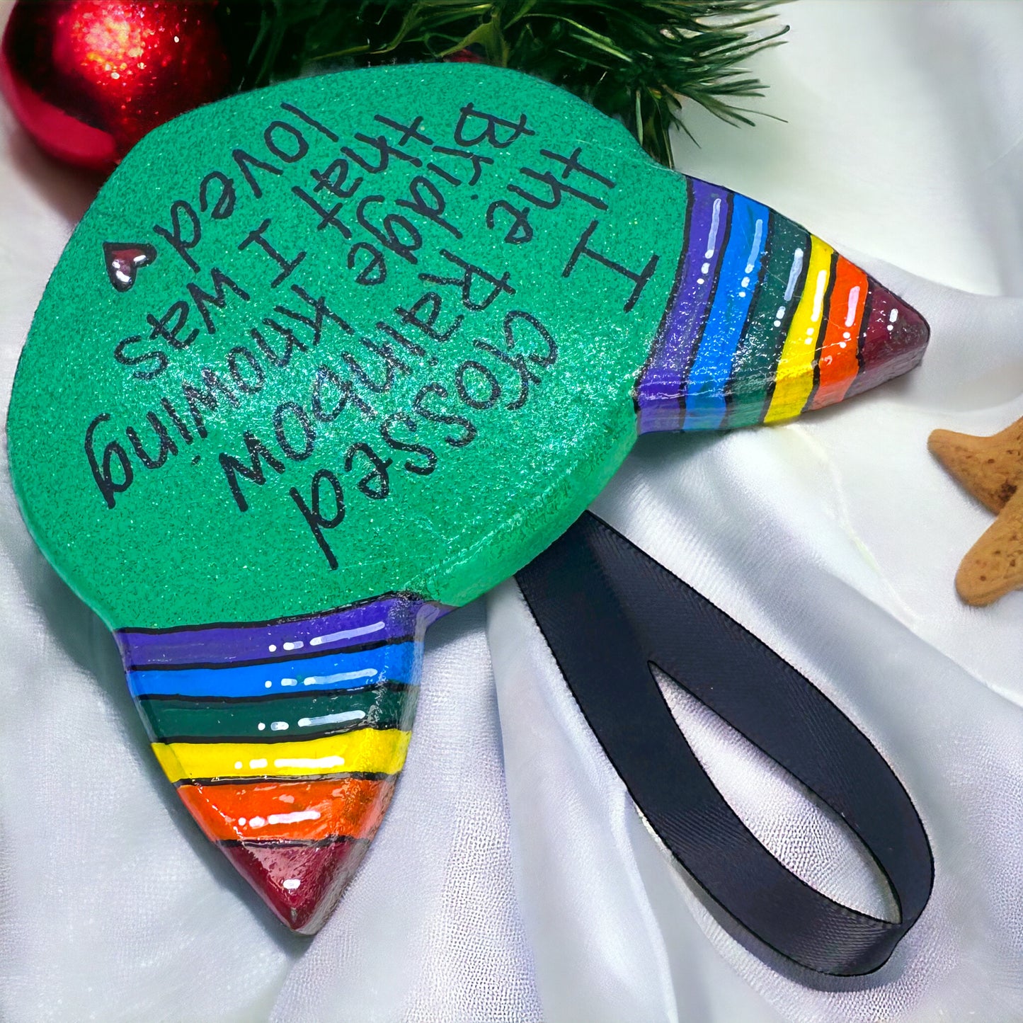 Purr-fect Tribute: Rainbow Bridge Cat Ornament