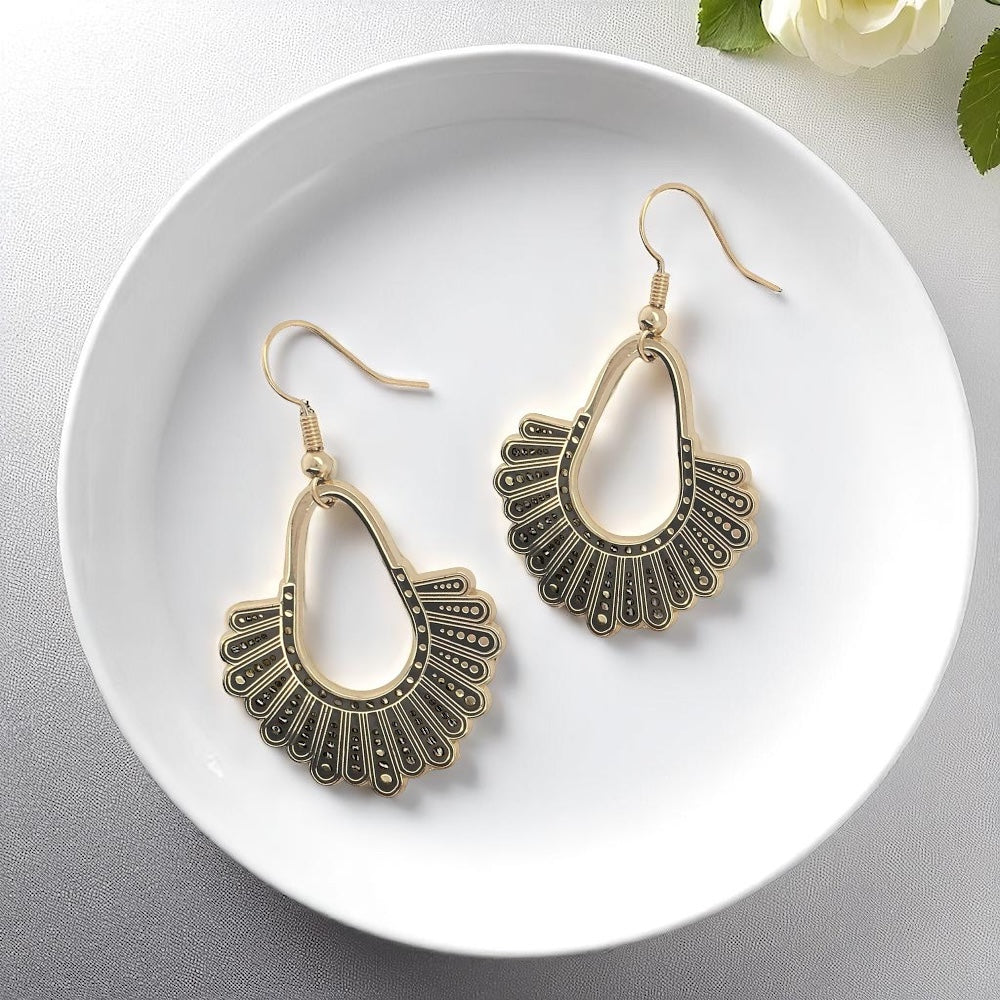 Dissent Earrings – Channel Your Inner RBG with Bold Elegance!