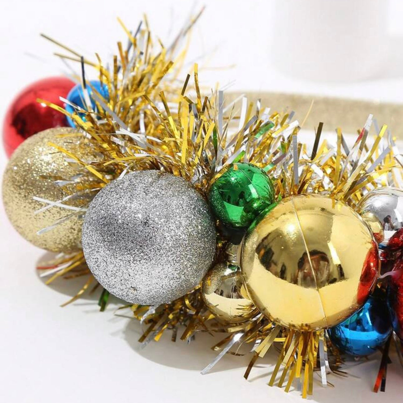 Ho Ho Ho-liday Glam: Red & Green Christmas Ornament Headband!