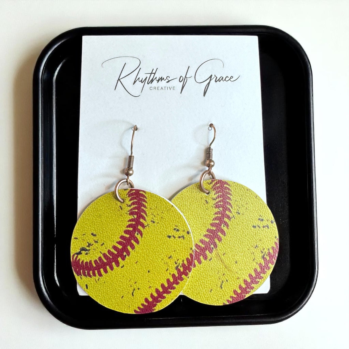 Hit a Style Home Run with Softball Dangle Earrings!
