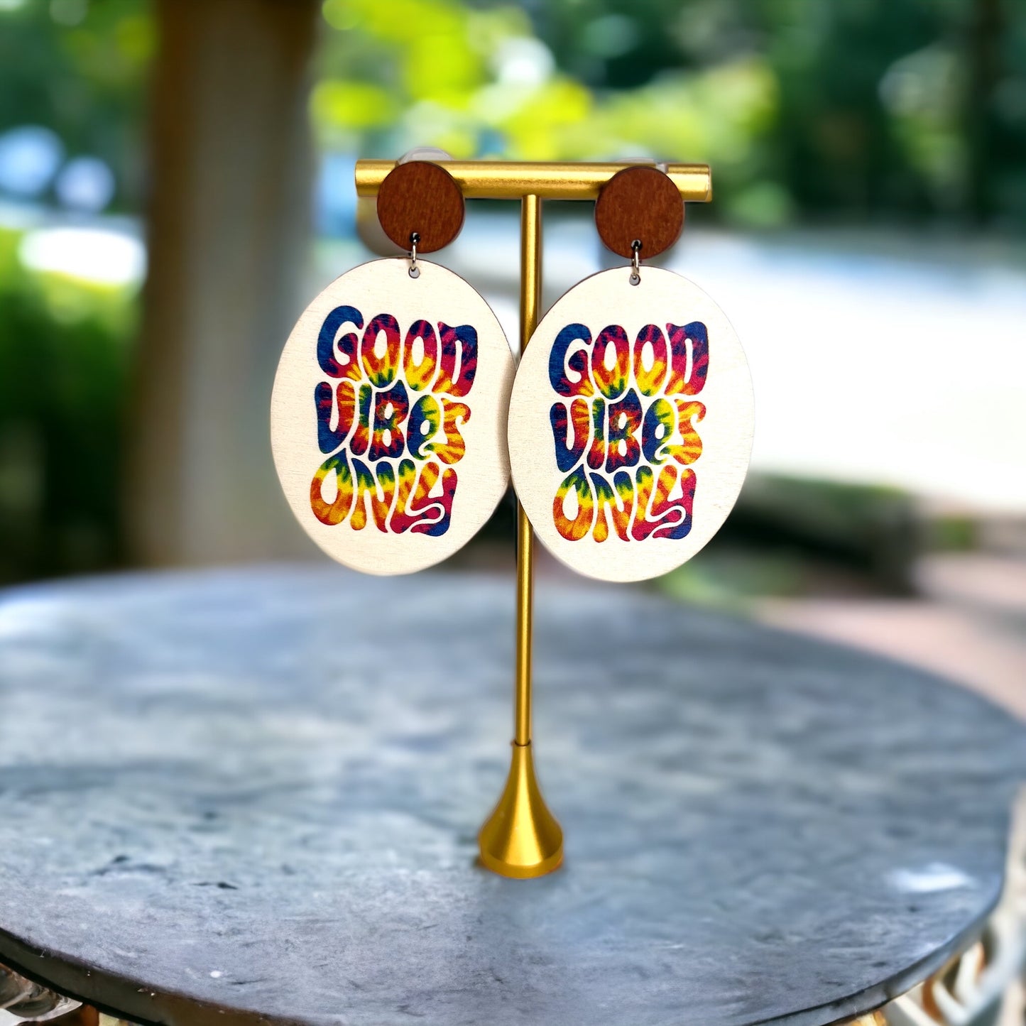 Good Vibes Only – Tie-Dye Peace Earrings That Pop - Rhythms of Grace Creative