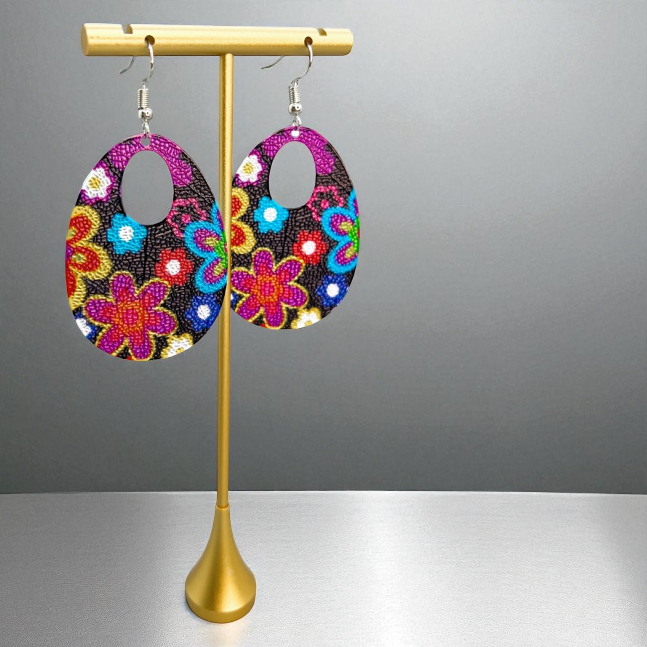 Colorful Hippie Chic Dangle Earrings – Groovy Style Awaits!✌️