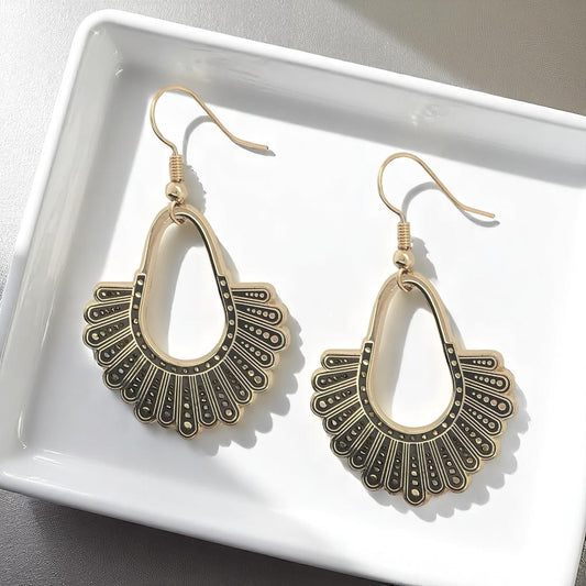 Dissent Earrings – Channel Your Inner RBG with Bold Elegance!