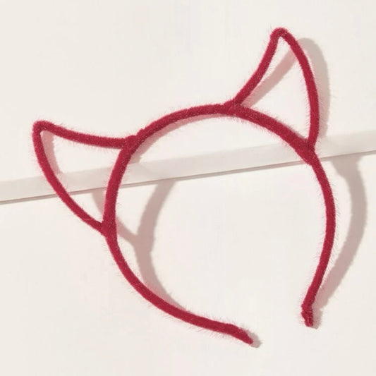 Devil Headband - Handmade Headpiece, Halloween Headpiece, Devil Horns, Devil Headpiece - Rhythms of Grace Creative