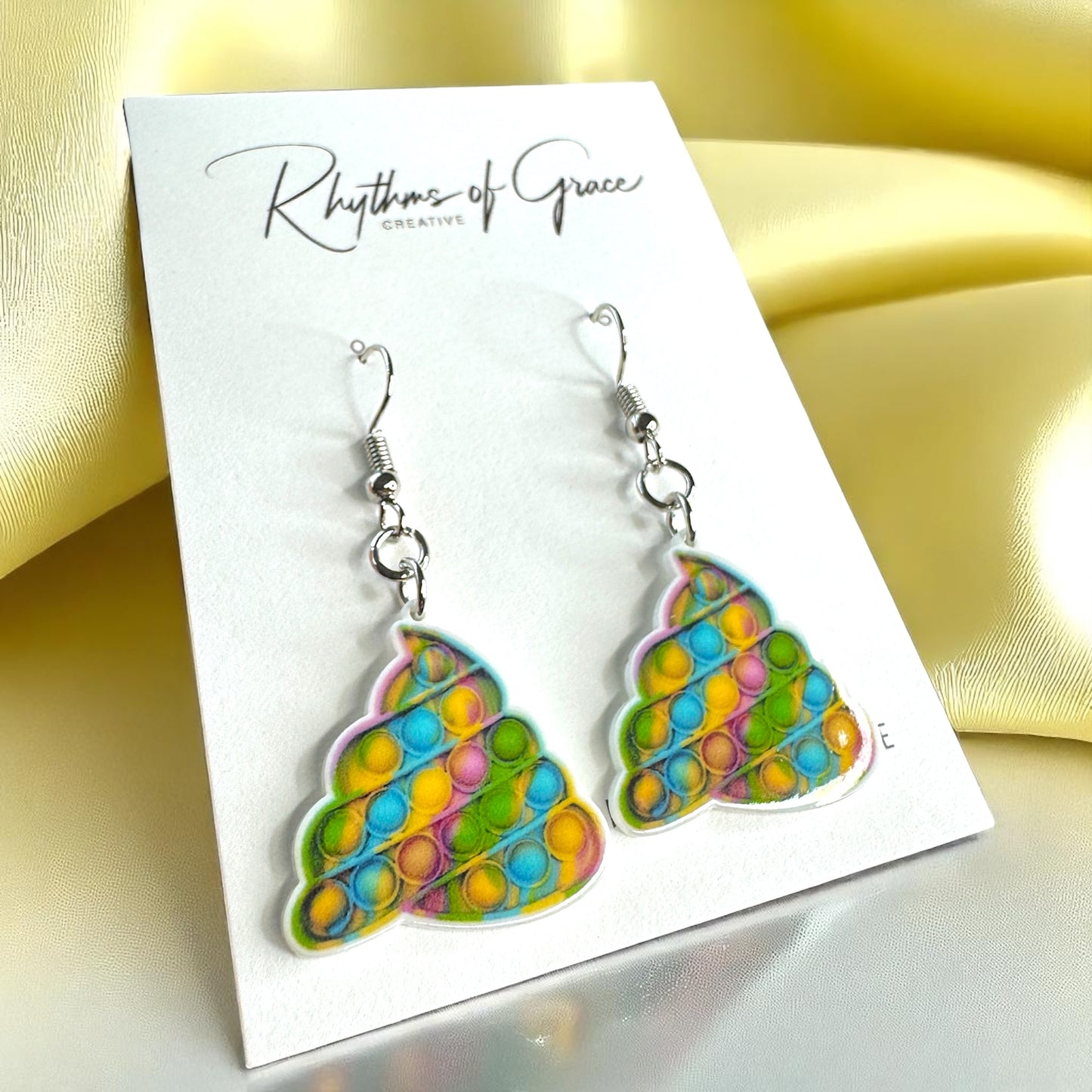 Pop-It Toy Dangle Earrings: A Colorful Twist to Your Style!