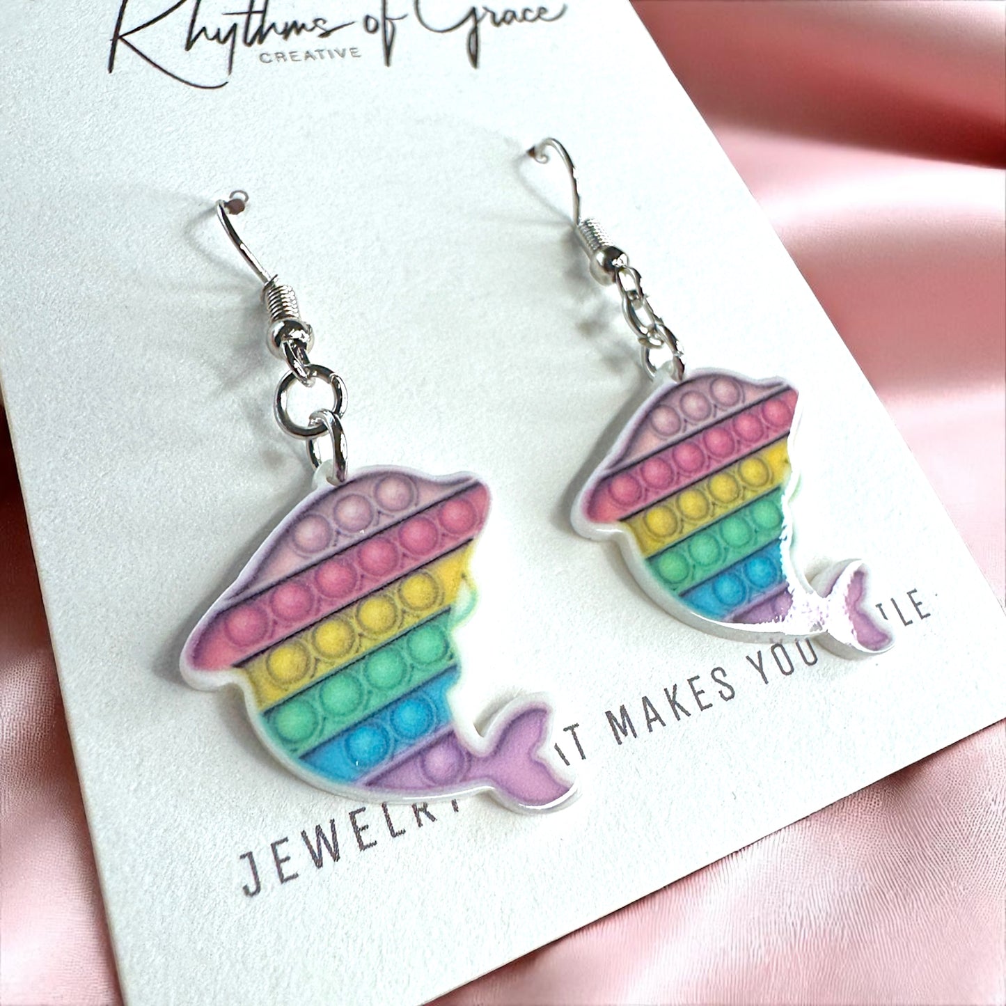 Pop-It Toy Dangle Earrings: A Colorful Twist to Your Style!