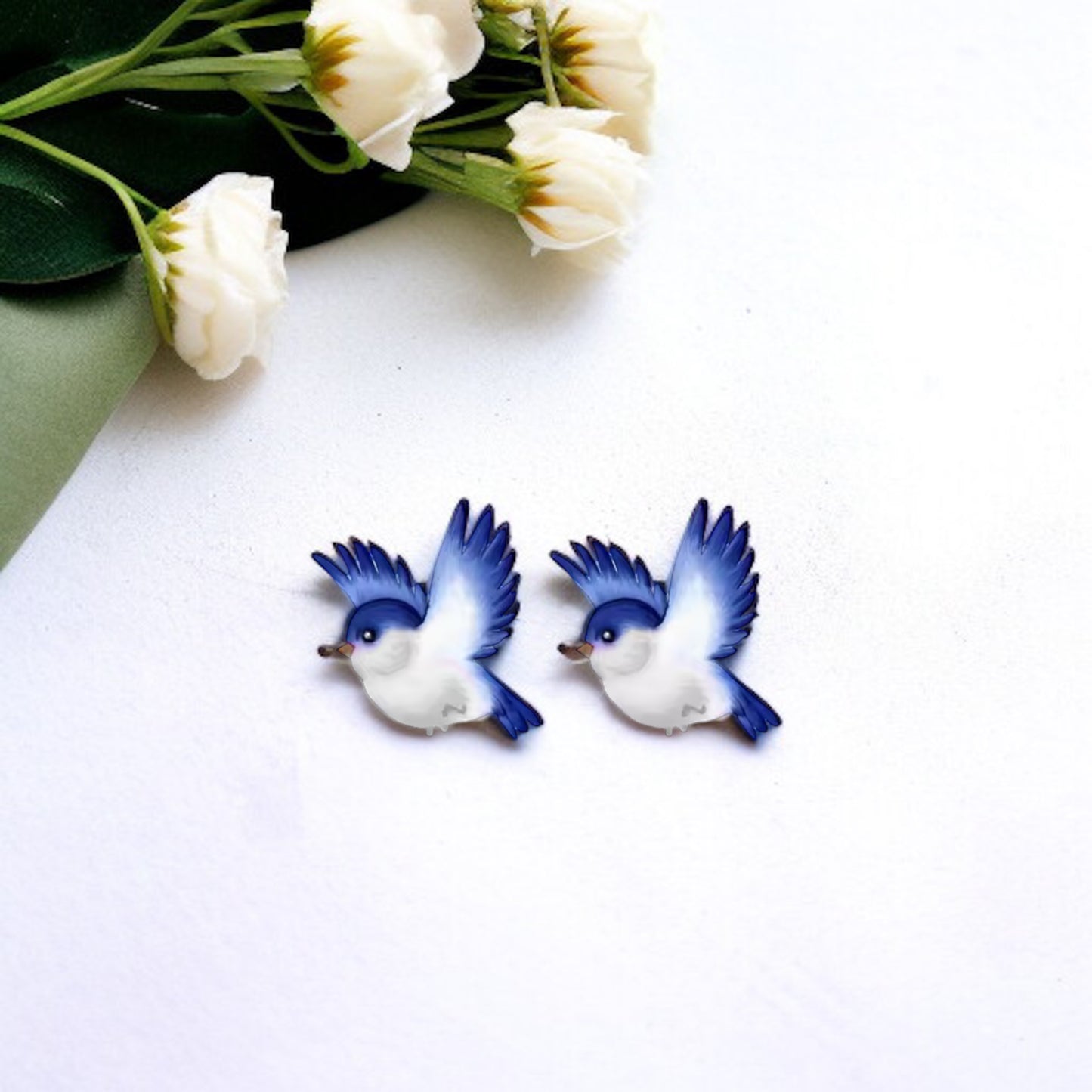 Spruce Up with Bluebird Bliss – Adorable Stud Earrings!