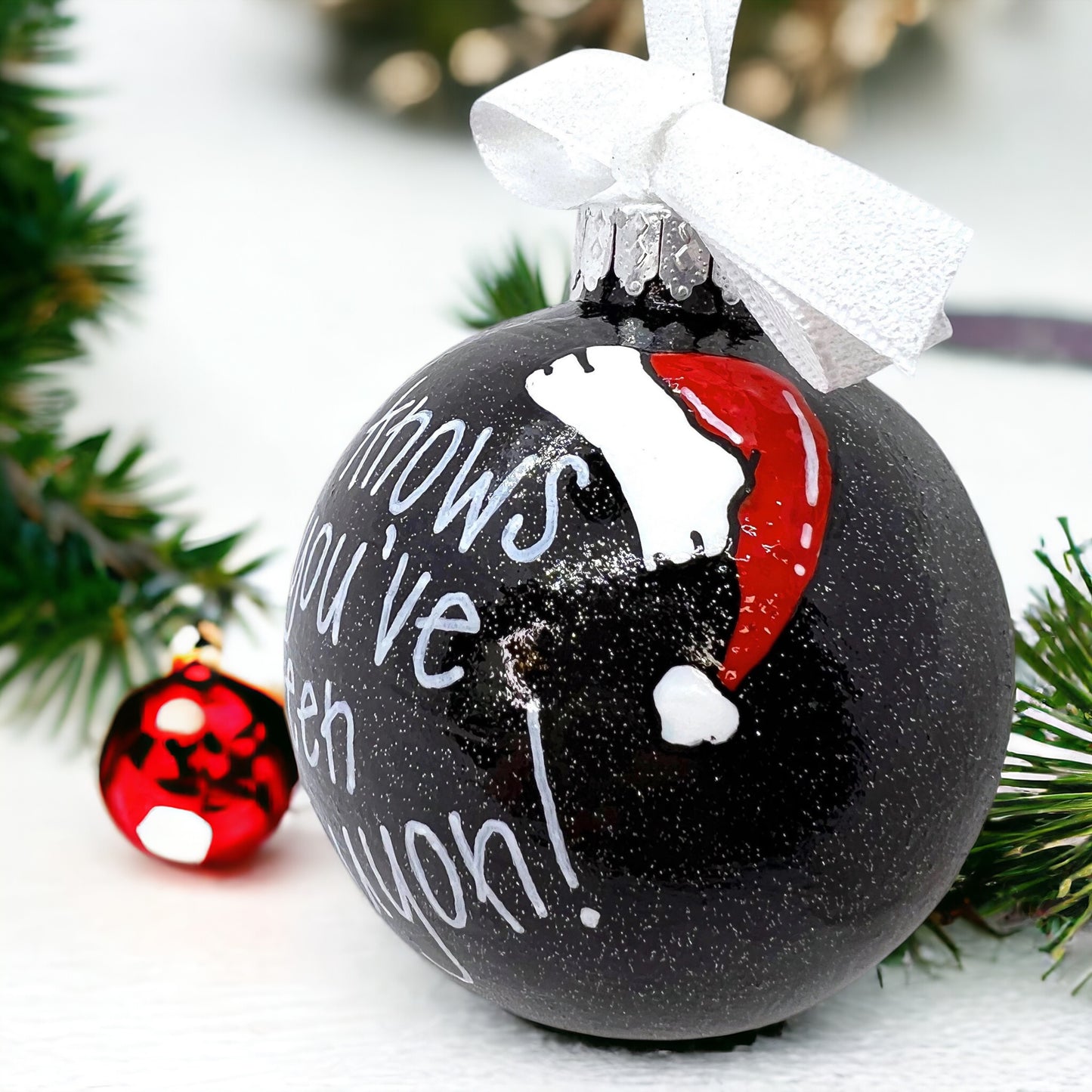 Cajun Christmas Ornament: "He Knows If You’ve Been Couyon!" - Rhythms of Grace Creative