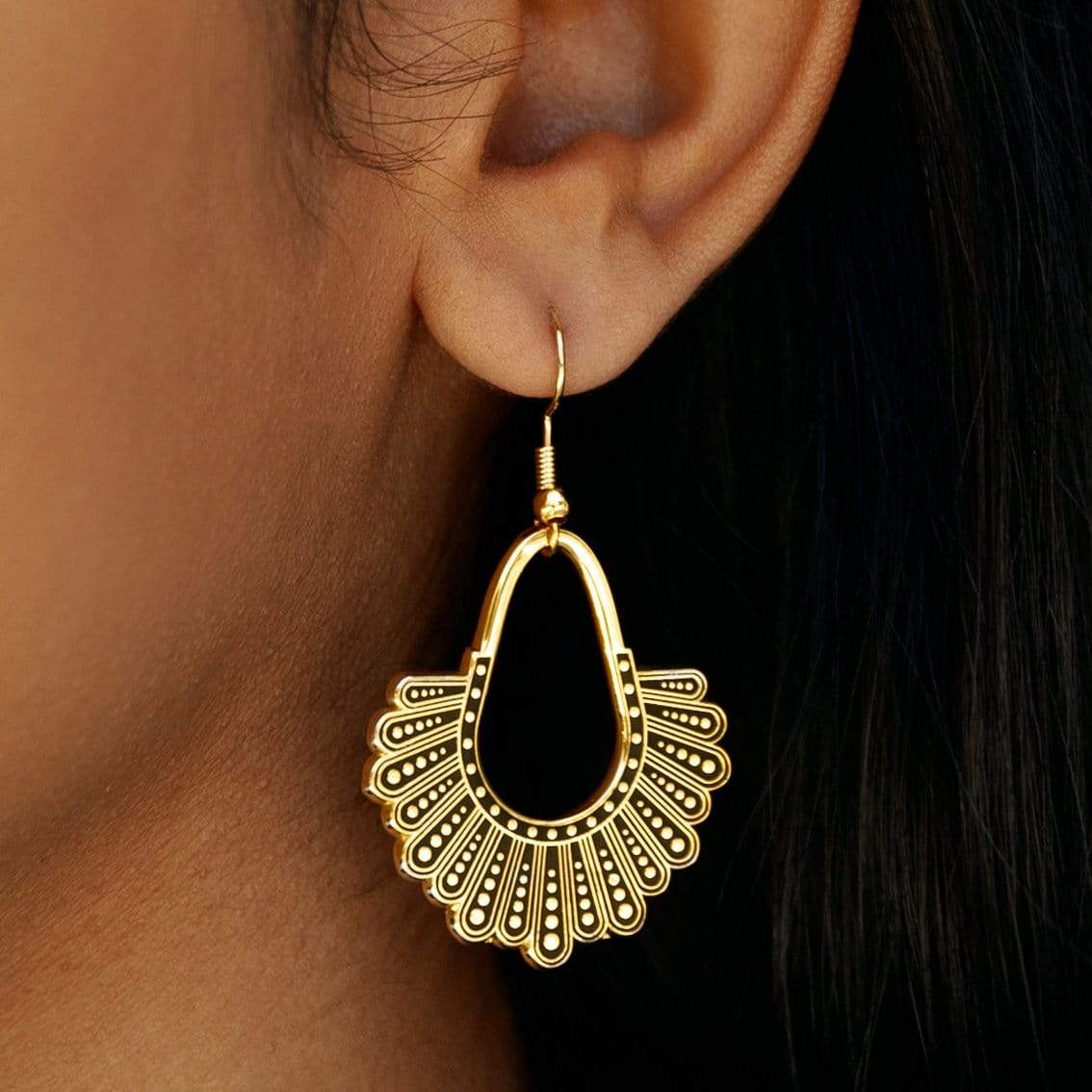 Dissent Earrings – Channel Your Inner RBG with Bold Elegance!