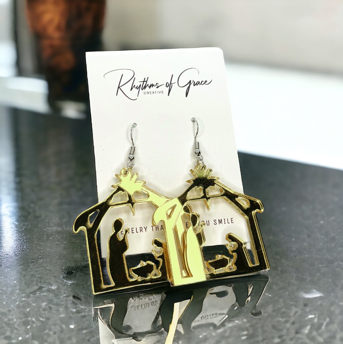 Stunning Nativity Earrings - Celebrate Christmas with Style & Meaning!