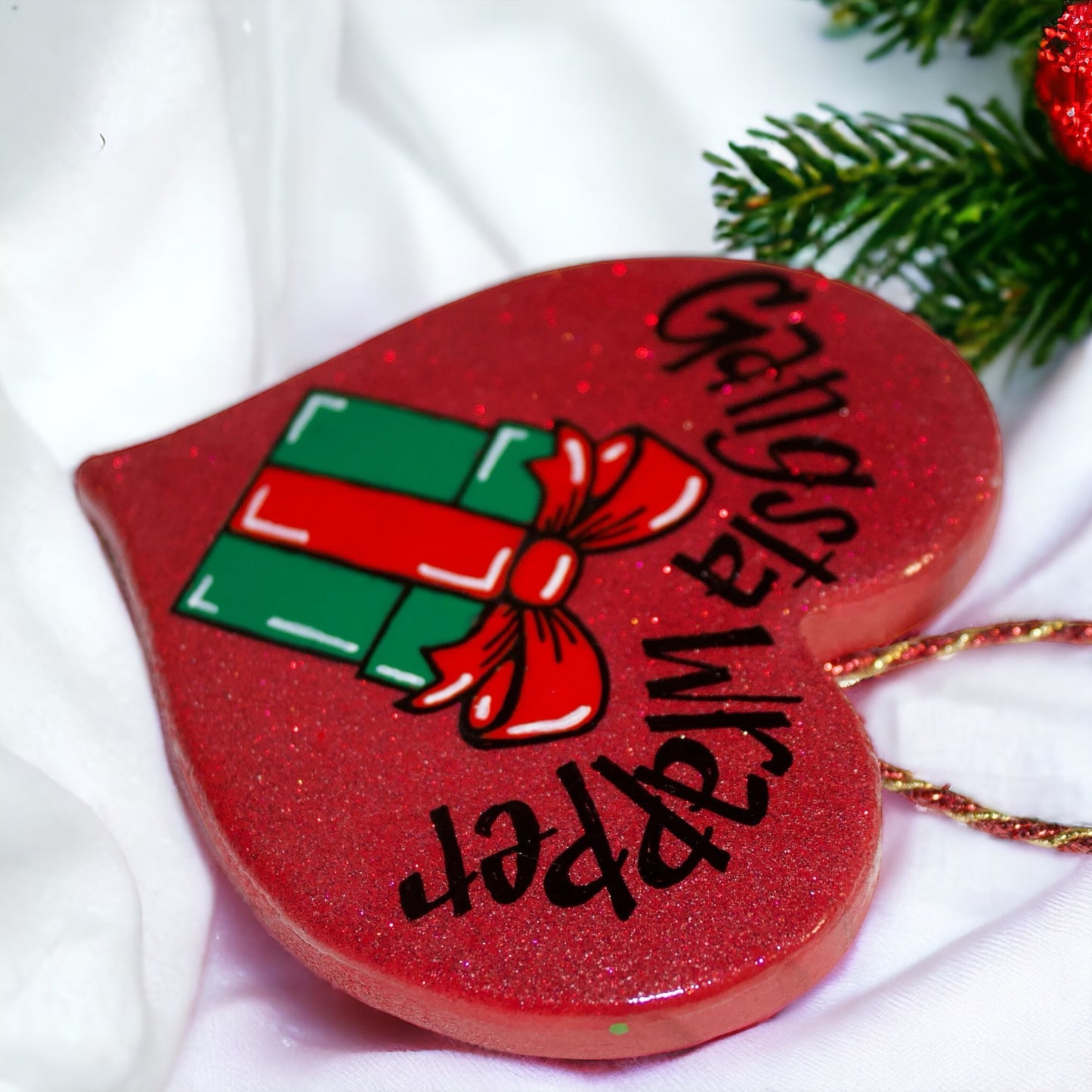 Holiday Hustler: Gangsta Wrapper Ornament for the Gift-Wrapping MVPs!