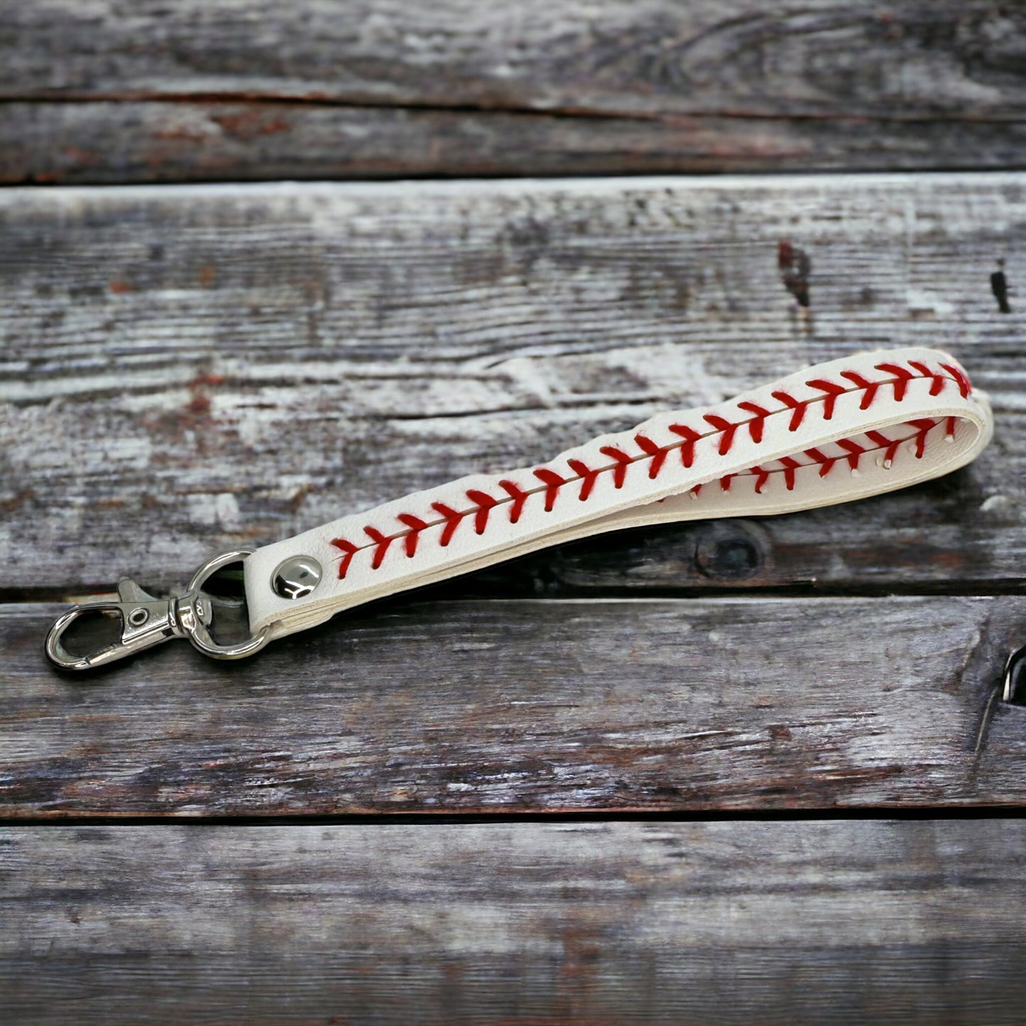 Ballpark Babe Wristlet Keychain | Softball & Baseball Game Day Accessory