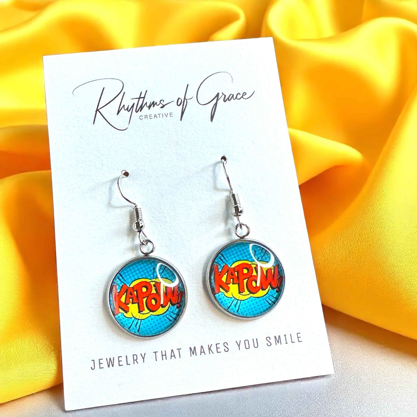 Superhero Sparkle: Dangle Earrings for Everyday Adventure!