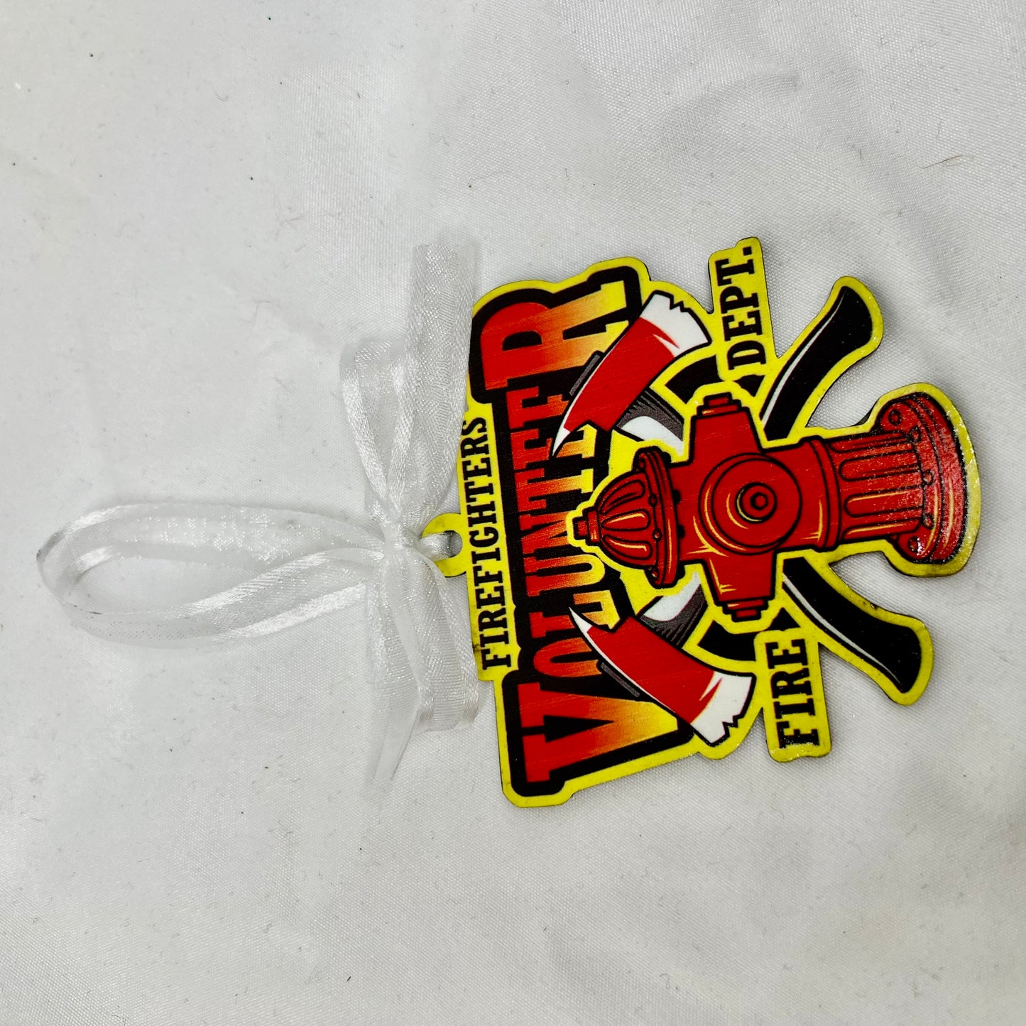 Firefighters Volunteer - Fire Dept Sublimation Ornament
Ignite Your Holiday Spirit!