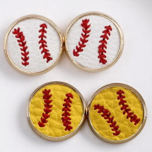 Step Up to the Plate with Our Baseball & Softball Stud Earrings! ⚾🥎