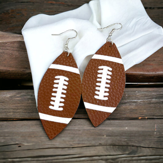 Game Day Glam: Handmade Football Earrings for True Fans!