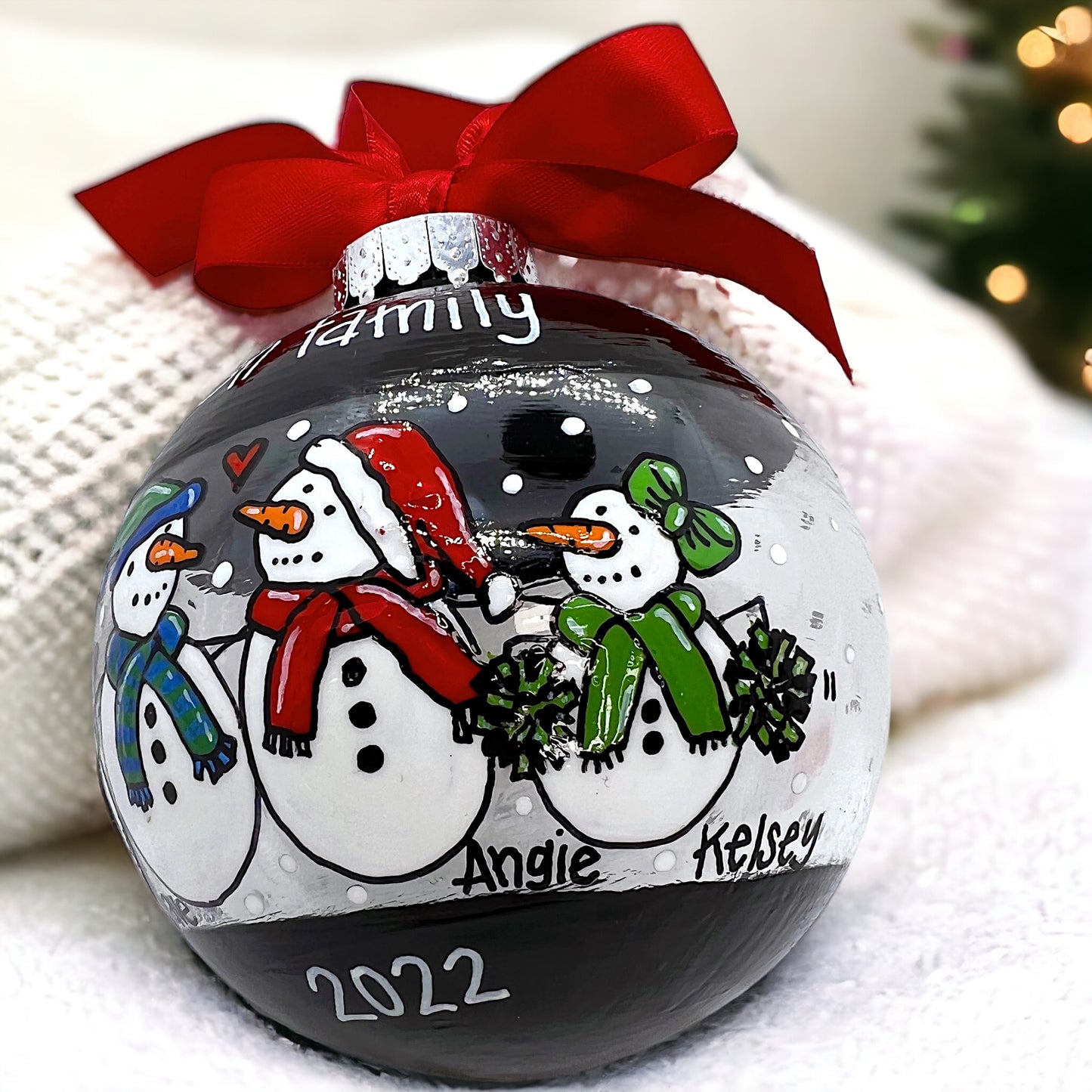 Snow Much Fun: Custom Family Ornament – Personalized Snow Family Keepsake!