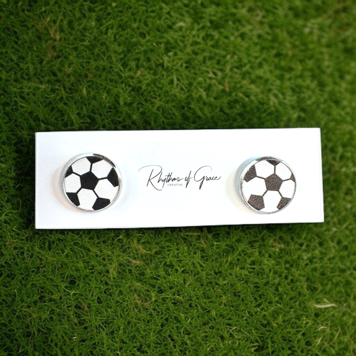 Kick Off Your Style Game with Soccer Ball Stud Earrings! ⚽️