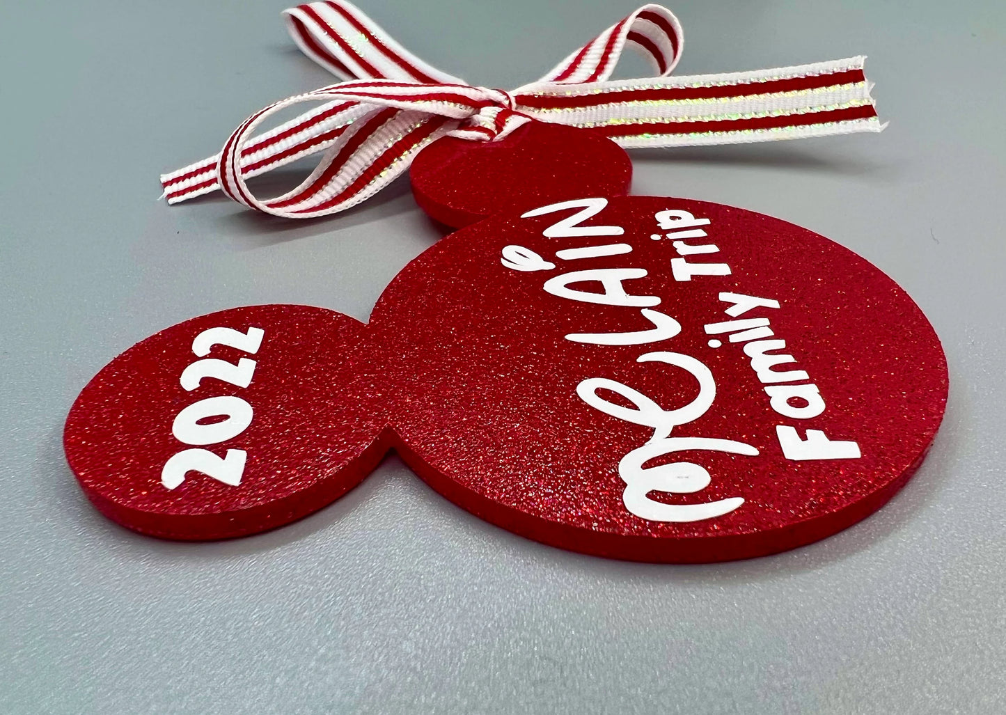 Mouse Ears Ornament | Personalized Family Trip Christmas Keepsake