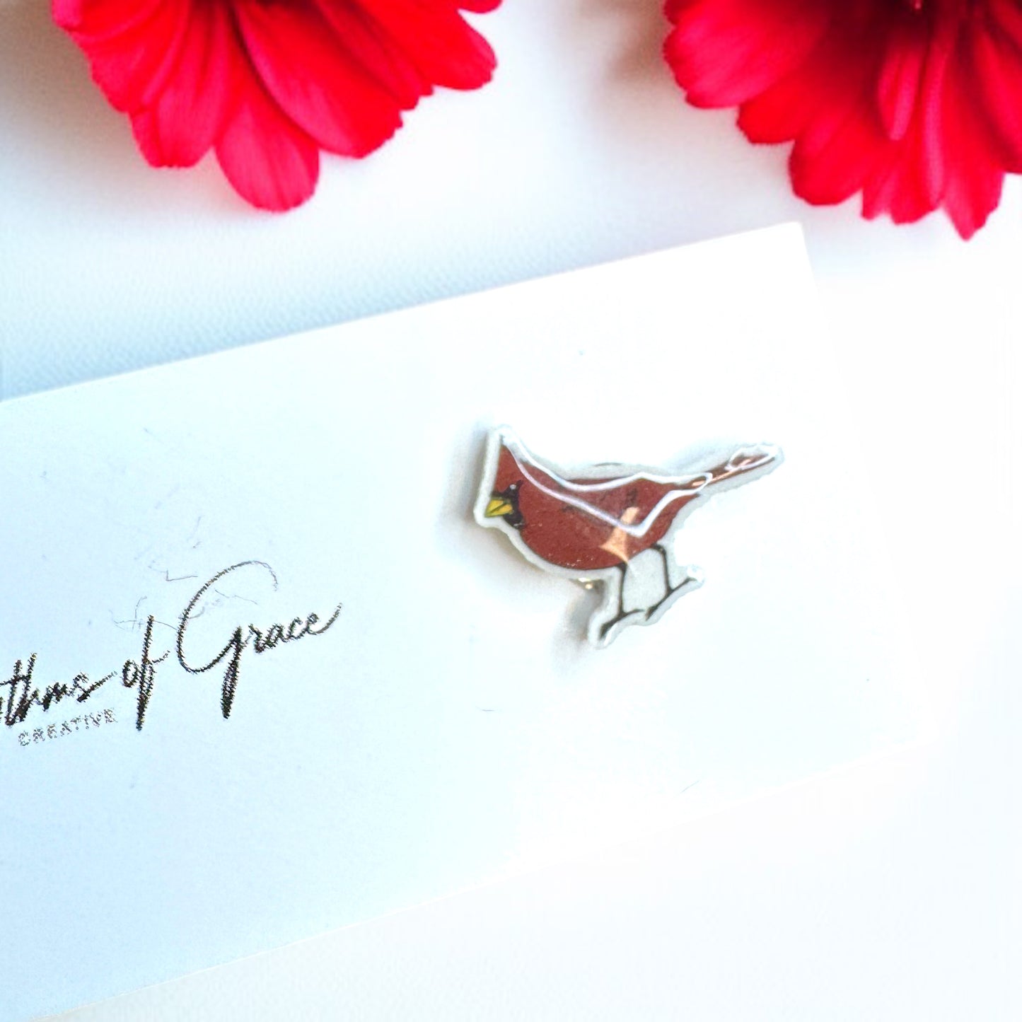 Whimsical Red Cardinal Stud Earrings: Adorable Nature-Inspired Charm!