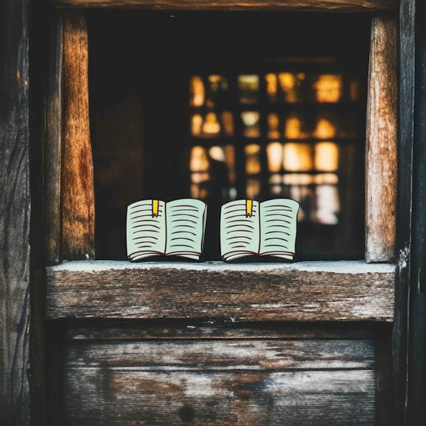 Book Club Stud Earrings - A Novel Touch to Your Style!