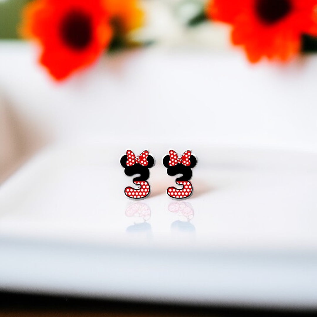 Whimsical Number Stud Earrings: Celebrate Your Age in Style!
