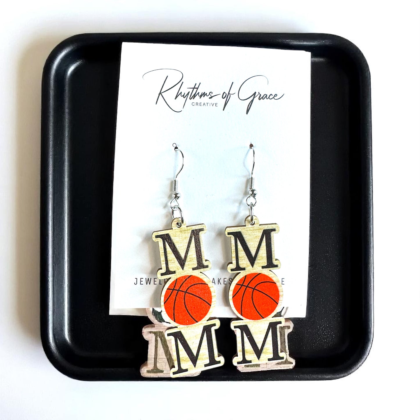 Score Style Points: Fun Sports Mom Dangle Earrings!
