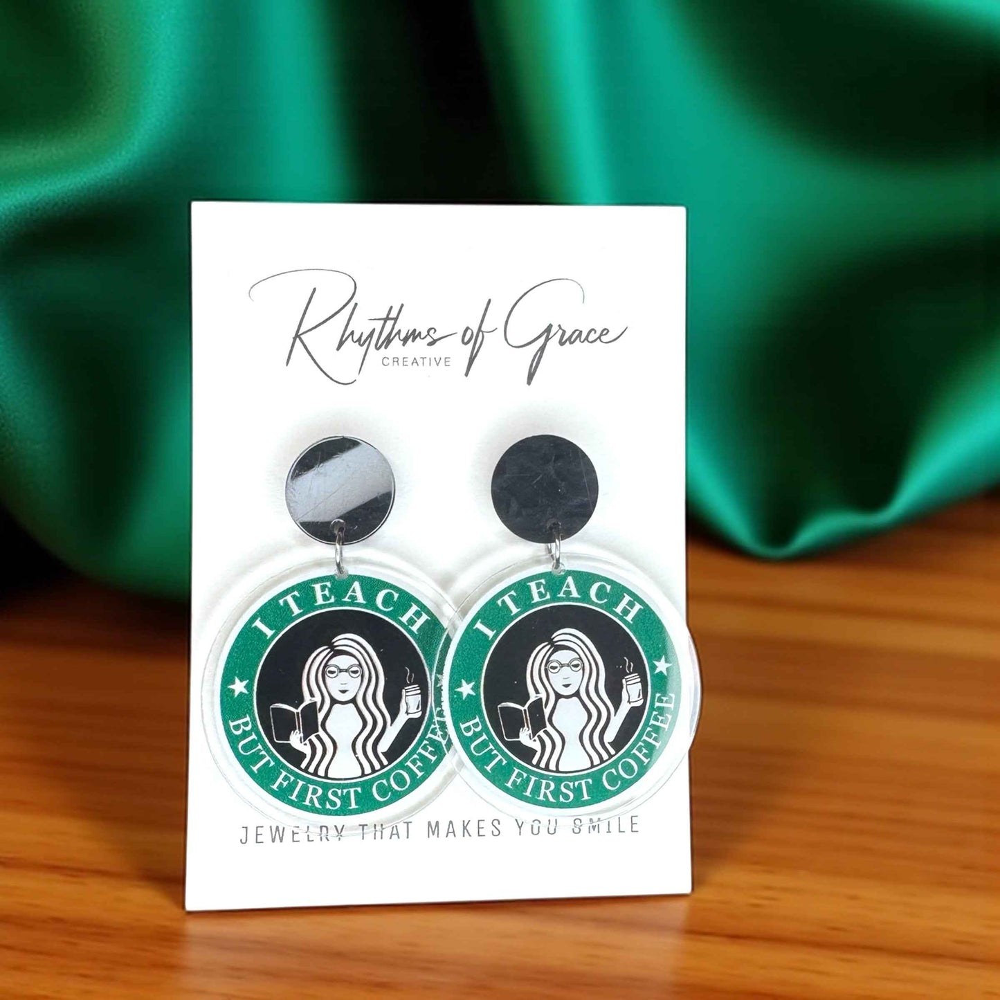 Coffee & Charm: Teacher Earrings for Caffeinated Educators!