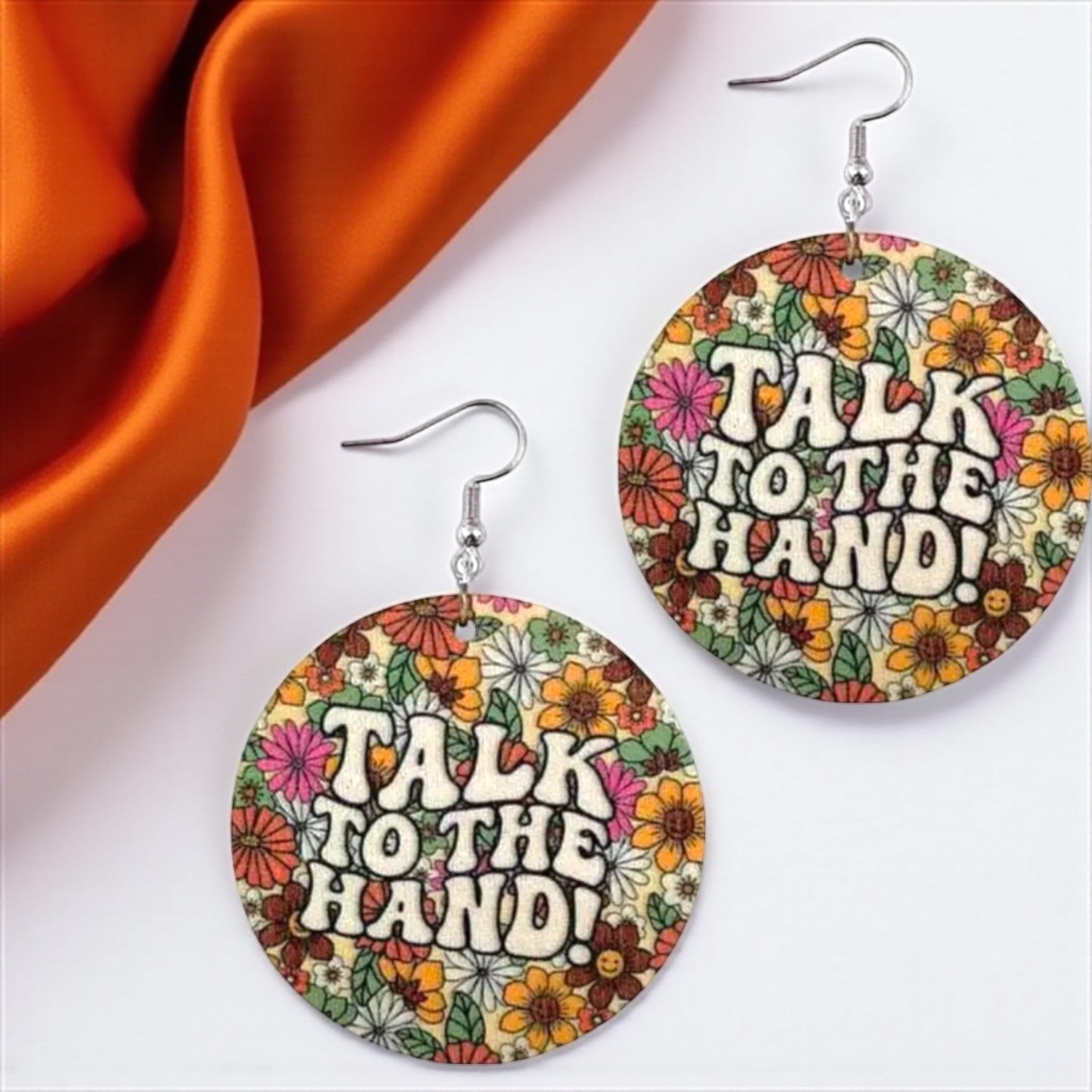 Talk to the Hand Earrings - Retro Sassy Vibe! 🌟 - Rhythms of Grace Creative