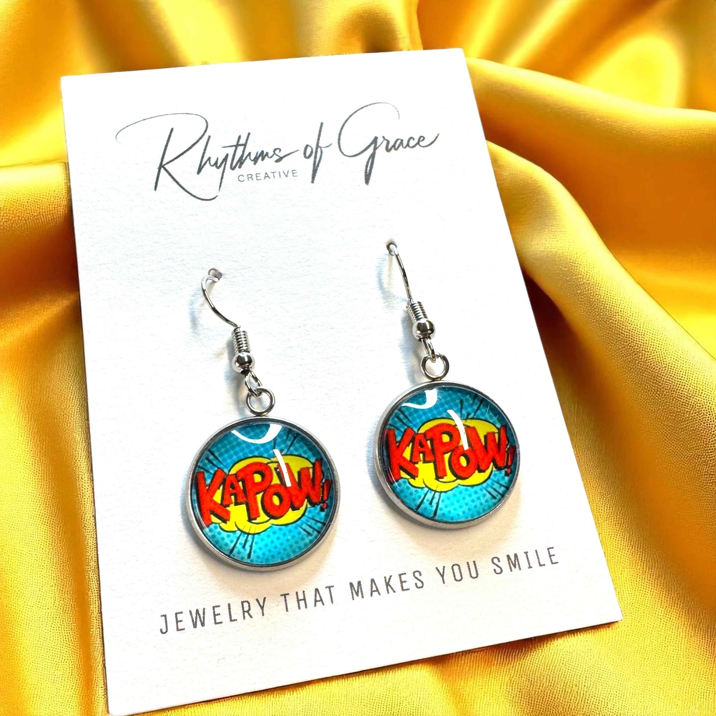 Superhero Sparkle: Dangle Earrings for Everyday Adventure!